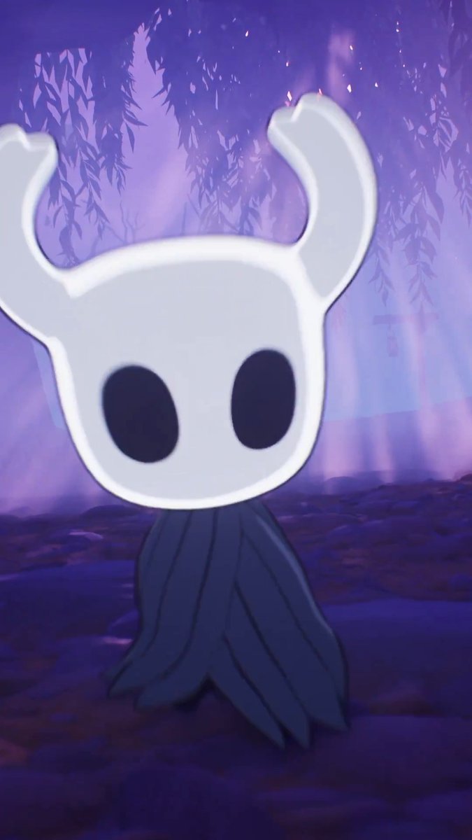 Hollow Knight, Nail, and Grub backpack coming to Fortnite tonight 🖤