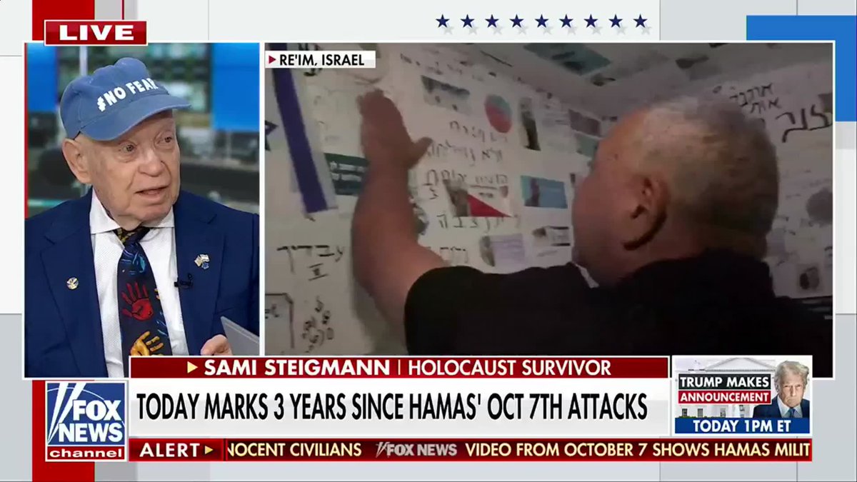 Holocaust survivor sends a powerful message to the world on the 3rd anniversary of the October 7th attacks: "We are here to stay, whether you like it or not... The Jewish people live and we will live forever." America's Newsroom