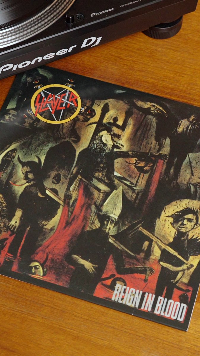 40 years ago, Slayer released ‘Reign In Blood.’ The album set a new standard for heavy metal by pushing the genre to its extreme. Its brutal lyrics and relentless guitars are now in over 86,000 Collections on Discogs. Which song on ‘Reign In Blood’ do you play the loudest?