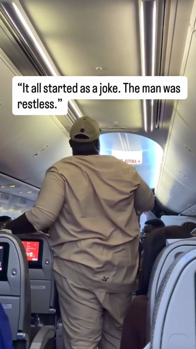 Clearer Video: “The Man Was So Restless And Started Behaving Strangely. This Was When He Stood Up. It Seemed Like He Was Struggling To Breathe, And a Simple Oxygen Could Have Saved His Life. This Was The Moment It All Started. Unfortunately, The Man Died Inside The Plane Before We Landed.” ~ Lady Captures The Moment a Passenger Reportedly Became Restless And Attempted To Open The Emergency Exit Door On a Kenya Airways Flight From Nairobi To Lagos. He Later Died Before The Plane Landed.