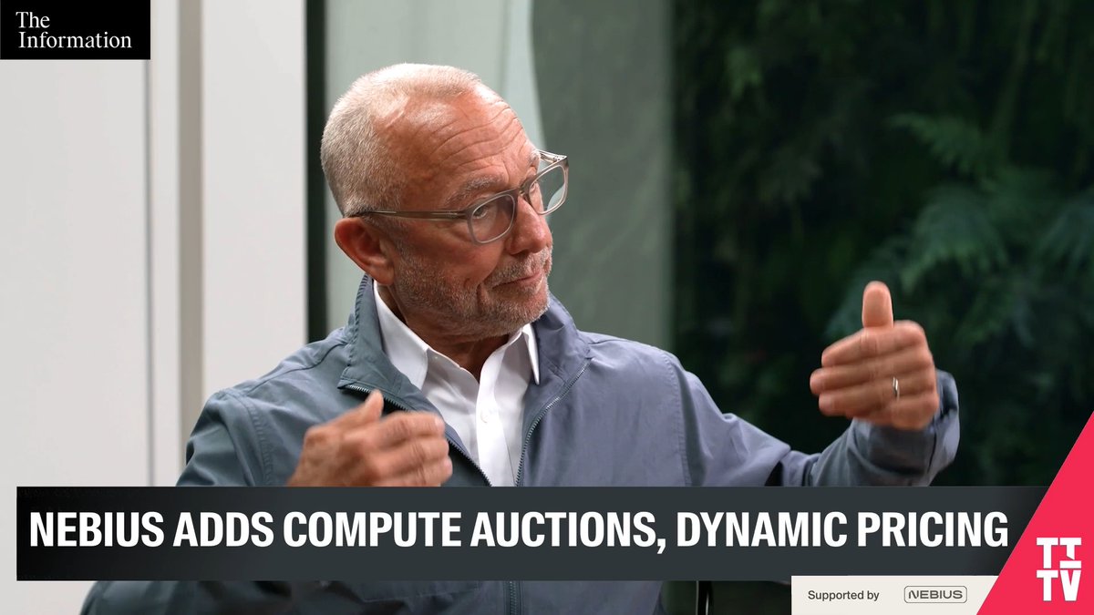 Nebius is changing the equation for customers buying AI compute, with auctions and dynamic pricing. Chief Revenue Officer Marc Boroditsky: "We ran the cycle and discovered that we were pricing too low." "We are now pricing… dynamically based on an algorithm that takes into consideration historical use, plus existing demand and the price range that people are willing to set." Sponsored by Nebius