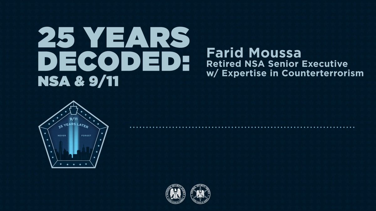 Highlighting teamwork: Continuing our "25 Years Decoded: NSA &amp; 9/11" series, Farid discusses the importance of teamwork and constant vigilance. Listen to his insights. #25YearsDecoded #NSAstories #WeWillNeverForget