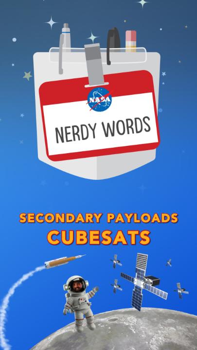 Giant Rocket. Small Payloads. Big Science What exactly is a secondary payload? And how can something about the size of a small microwave help advance science in space? Tune in to this edition of Nerdy Words to learn about secondary payloads and CubeSats and how they can make a big impact.