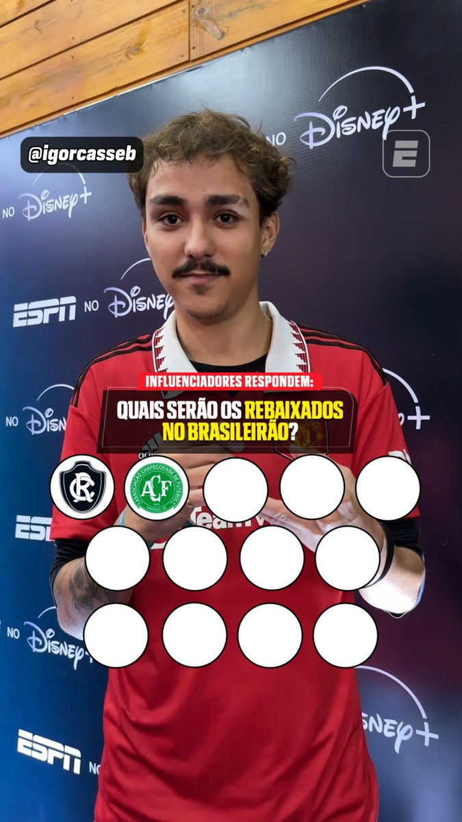 QUEM VAI SER REBAIXADO NO BRASILEIRÃO? ⬇️🅱️ O campeonato brasileiro está de volta e influenciadores responderam os quatro clubes que eles acham que serão rebaixados no final da temporada. E aí, fã de esportes, concorda com eles? 👀 #FutebolNaESPN #Brasileirão #rebaixamento