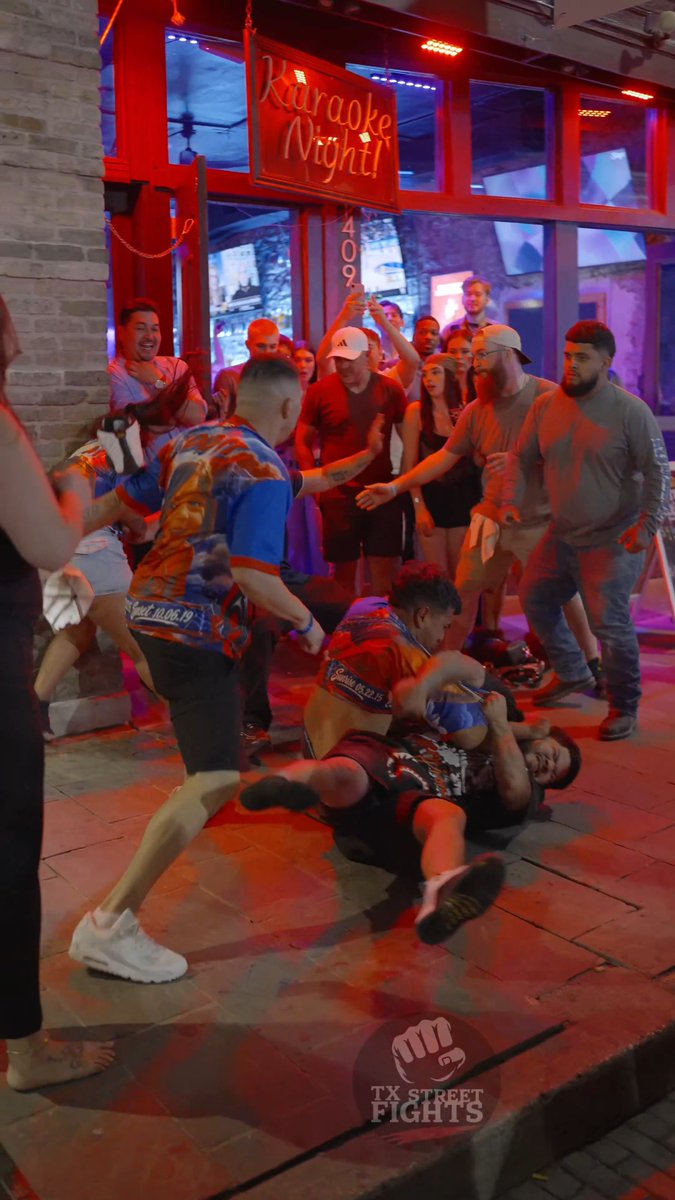 Brawl breaks out on 6th Street Austin Texas October 6, 2026 #fight