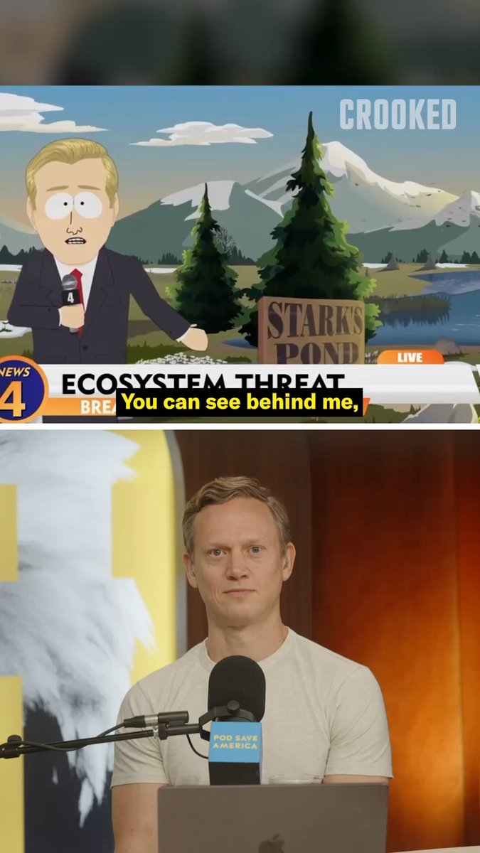 Tommy Vietor reacts to the latest South Park episode: "It’s pretty ballsy that they wrote this into the script too, because David Ellison just bought Paramount that owns South Park."