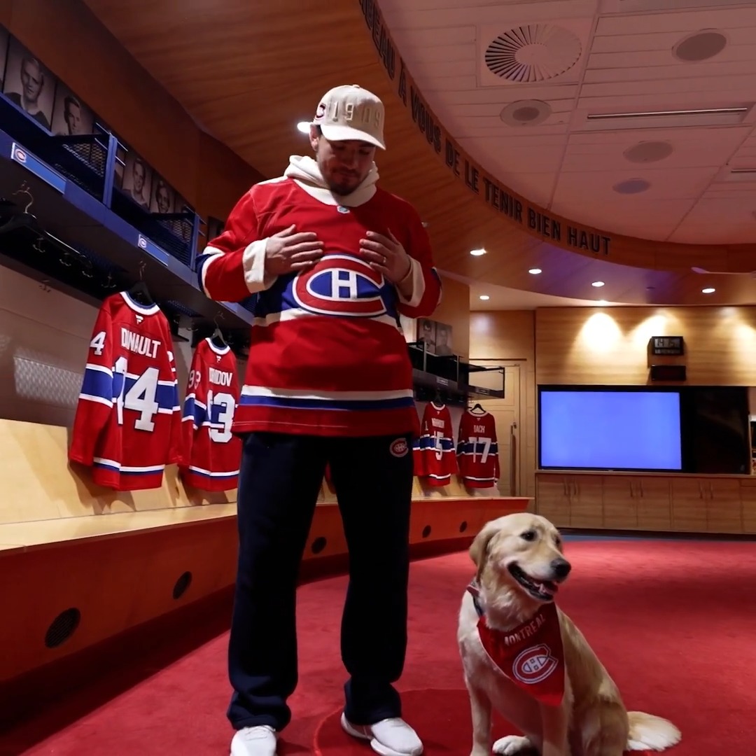 Cole, Jake, Nick et Phil réagissent pour la première fois à notre chandail pour la Classique héritage Cole, Jake, Nick and Phil react to seeing our Heritage Classic jersey for the first time #GoHabsGo