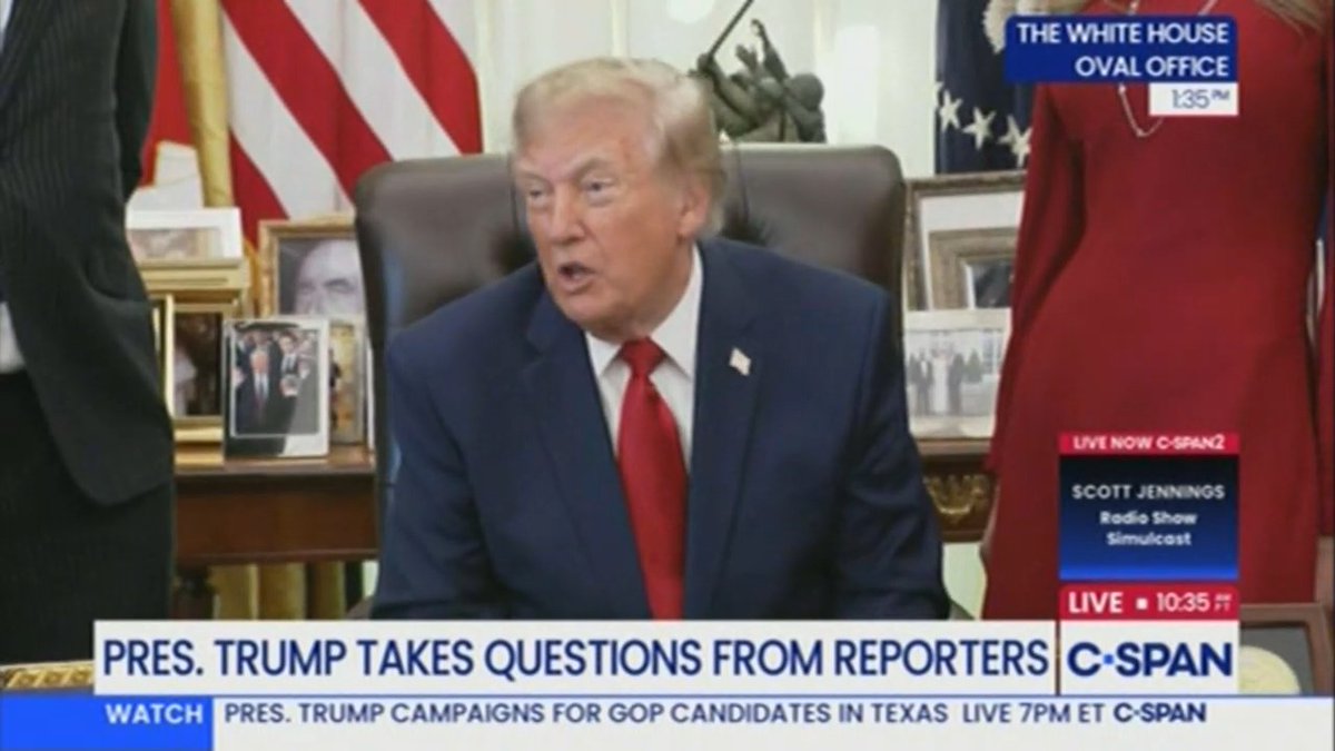 Trump claims he deserves the Nobel Peace Prize again: "No president has ever settled any wars. I settled 8 wars"