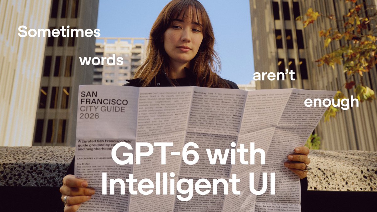 GPT-6 and Intelligent UI, now rolling out in ChatGPT for everyone. Intelligent UI in ChatGPT delivers fast, interactive answers that make everyday questions more visual, complex topics easier to grasp, and interactive tools for your task available on the spot.