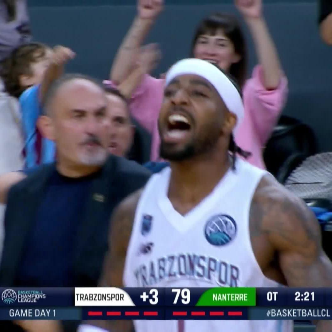 You cannot want to win more than Marcus "Clutch" Keene. 24 PTS, 6 AST, 4 3PM and much more 🫡 #BasketballCL | Trabzonspor Basketbol