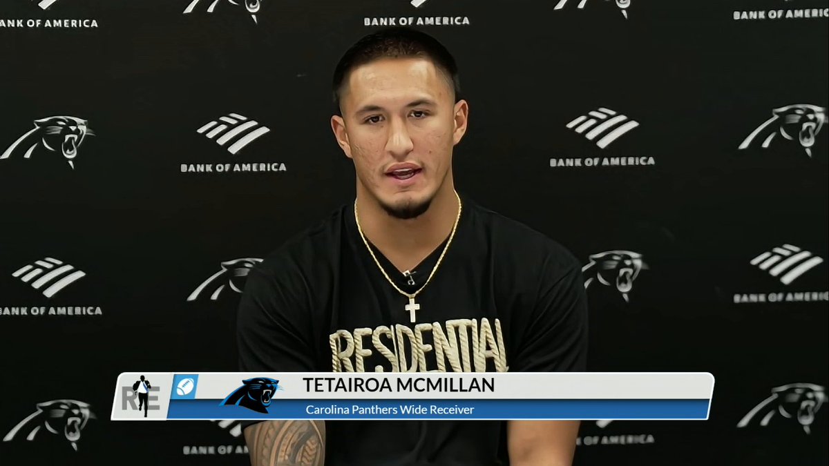 “Humble, kind, genuine kind of person.” Tetairoa McMillan speaking about his quarterback, Bryce Young 🤝 (via Rich Eisen Show)
