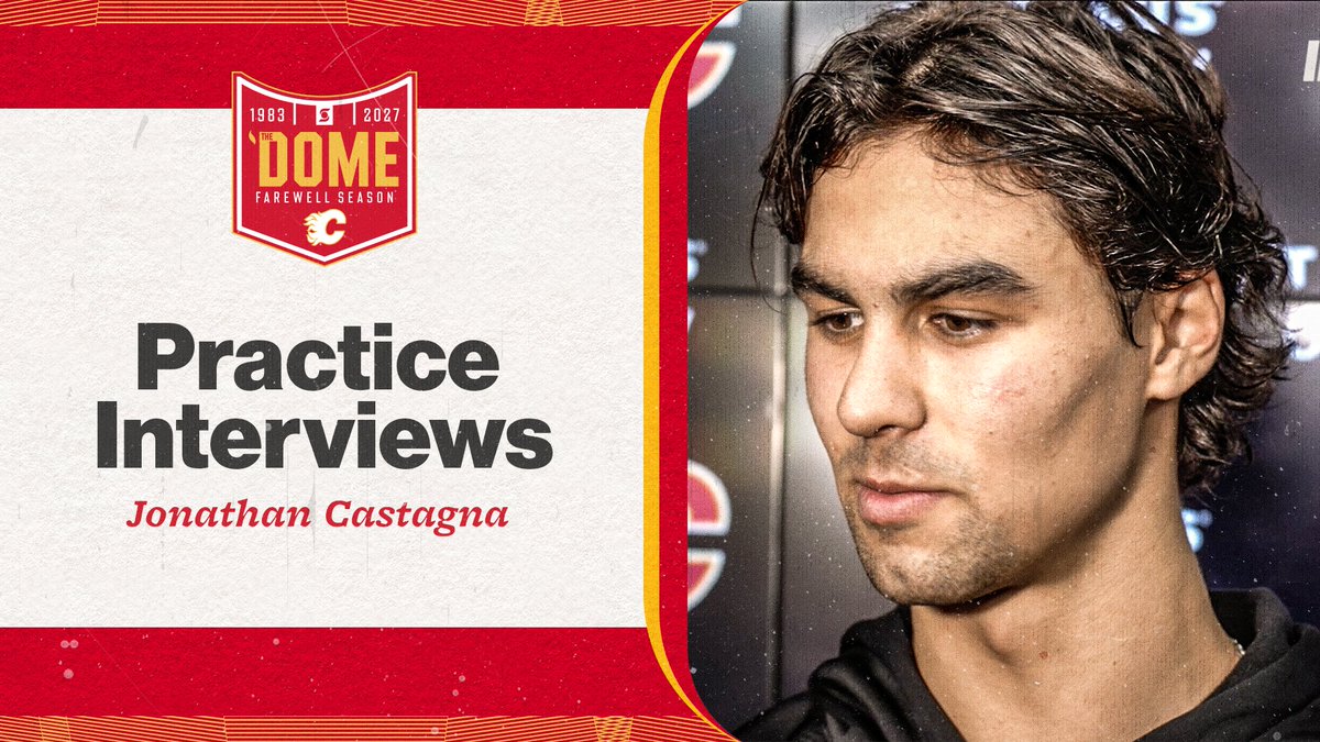 "I'm still just trying to settle in here. I'm just trying to keep my head on my shoulders and not get too excited. It's pretty awesome so far, I will say." It's been a whirlwind day for Jonathan Castagna, earning his first NHL recall and hitting the ice with the #Flames!