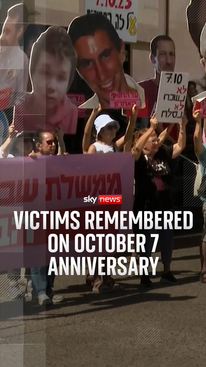 Memorials took place across Israel, marking three years since 1,200 people were killed in a Hamas-led attack across the country. 'Three years ago monsters came and murdered our sons and daughters here,' says former prime minister of Israel Naftali Bennett. 🔗