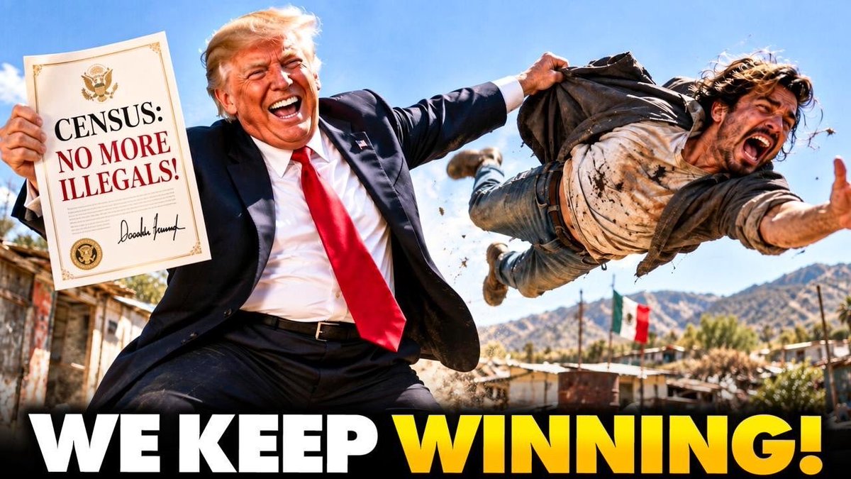 President Trump just ENDED Democrats ability to win elections again in one GENIUS move. Democrats have been using illegal aliens for power. They have admitted it on tape. Trump’s 2030 Census rule would stop counting illegal aliens, and anyone without a green card, in the apportionment count. Stop counting illegals and Democrats will lose seats in congress and the Electoral College. This is how we win.