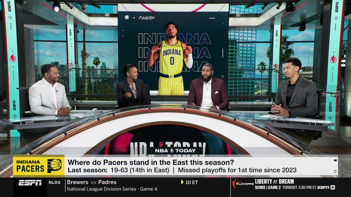 "You got the bones of a team that went to Game 7 of the NBA Finals two years ago." Vincent Goodwill and the crew discuss Tyrese Haliburton and the Pacers with Malika Andrews 👀