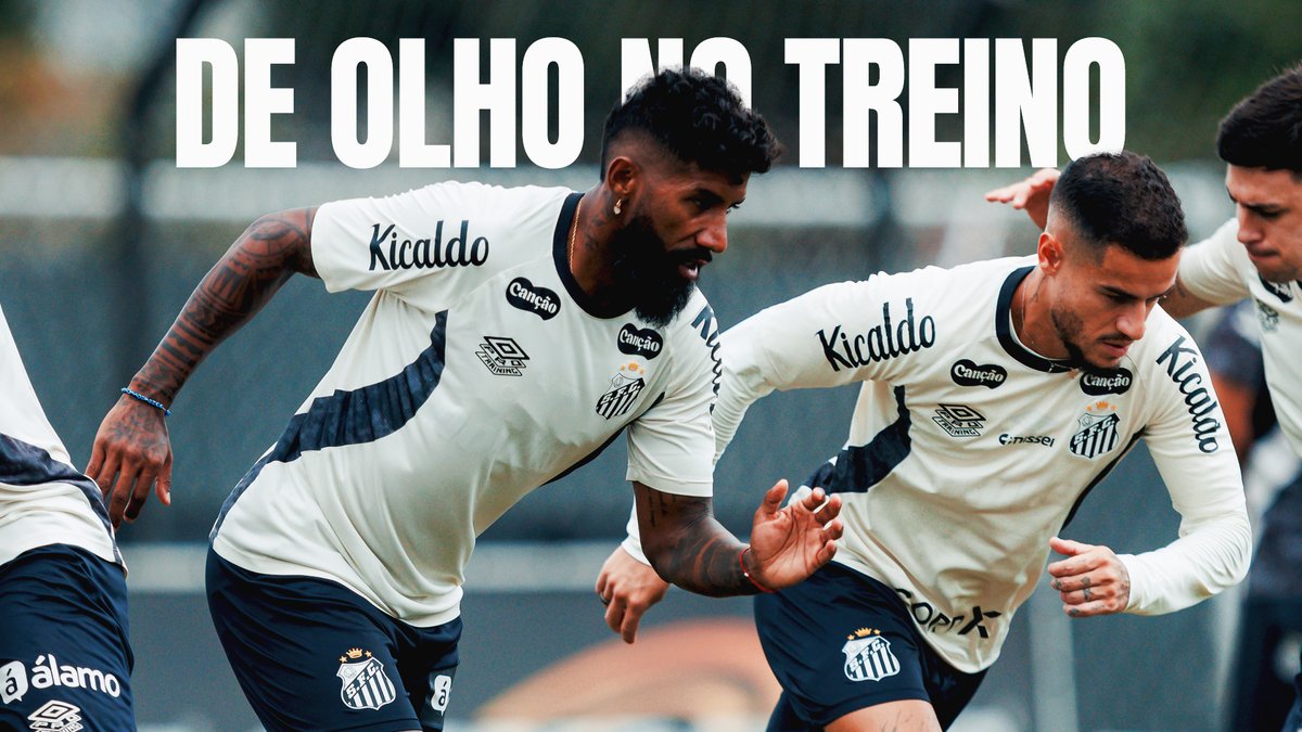 Última preparação para o #SANxFLA concluída! Vai pra cima deles, Peixão! 🐳