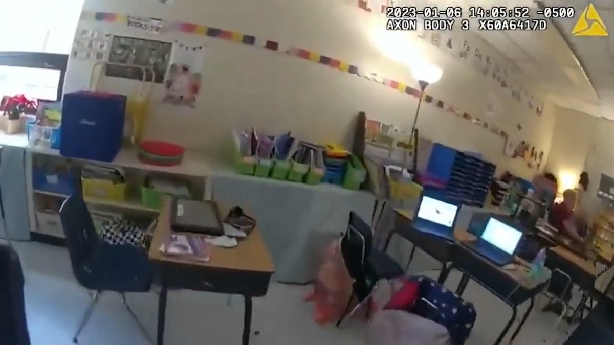 🚨 6-year-old curses at cops after shooting teacher, admits to stealing gun.