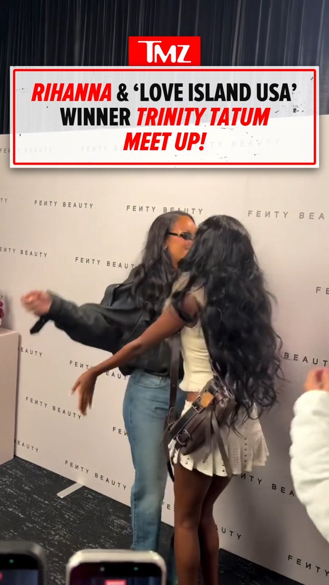Rihanna and "Love Island USA" winner Trinity Tatum spotted together... we’re loving this duo! 💛🏝️ 🎥: soootrini