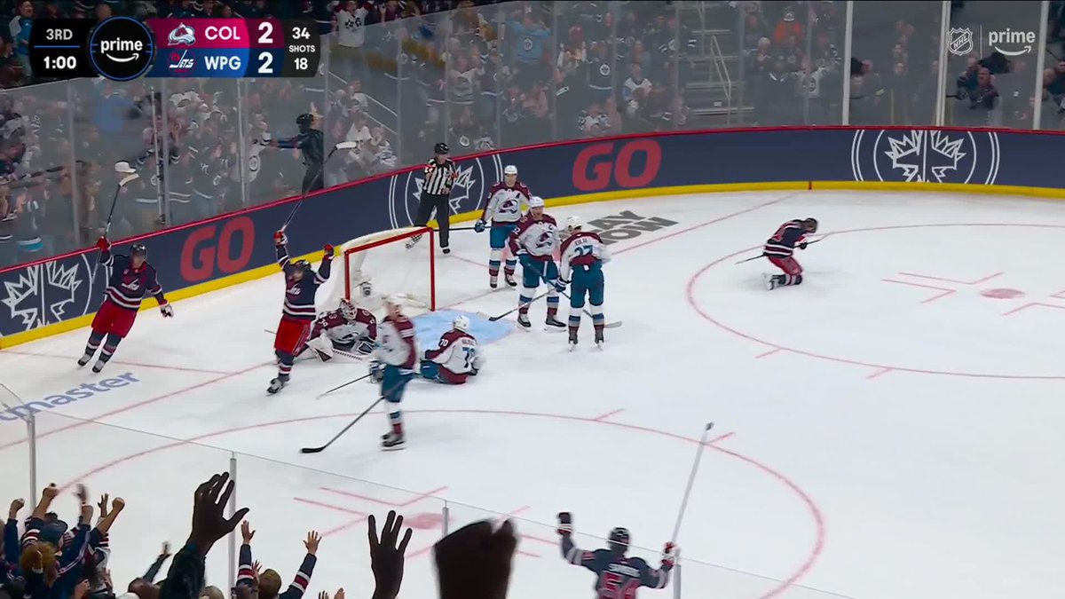 KYLE CONNOR GO-AHEAD GOAL IN THE FINAL MINUTE LETS GOOOOOO WINNIPEG