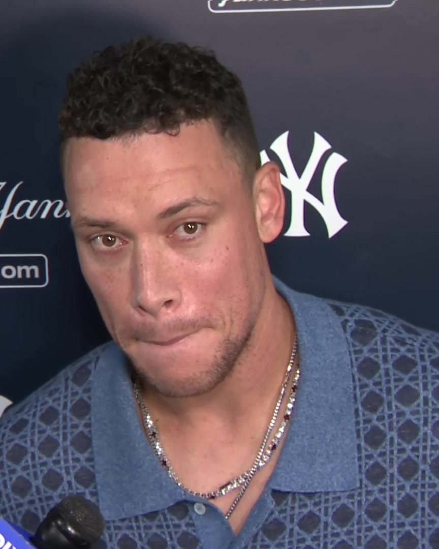 Aaron Judge talks about Aaron Boone's leadership with the Yankees and how he says Boone has put the team in a position to succeed: