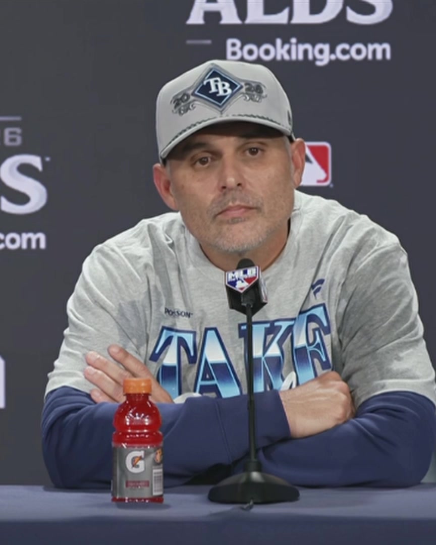 Kevin Cash says he told Victor Mesa Jr. to run after he turned towards the dugout to celebrate his home run: "The last thing that we need to do is ignite a really great team over there."