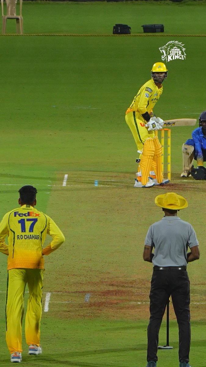 No room for the batters Courtesy : Rahul Chahar ✨ #WhistlePodu