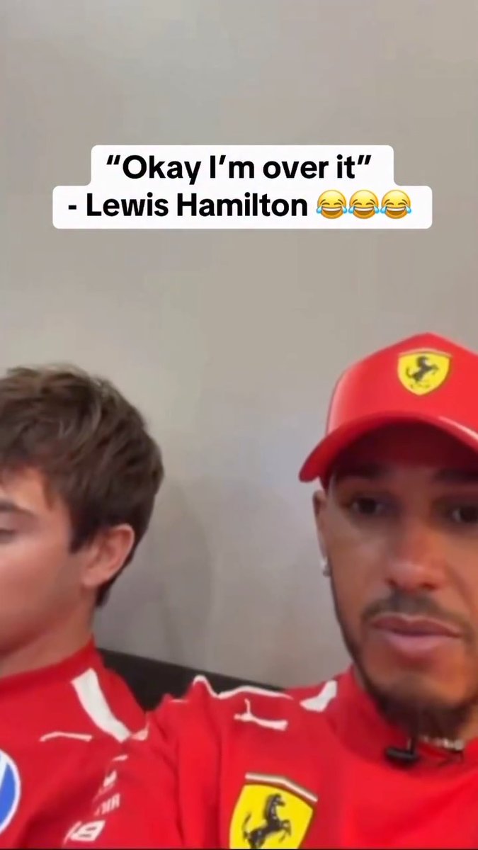 Lewis couldn’t take the pressure of a livestream 😭 (via Scuderia Ferrari HP)