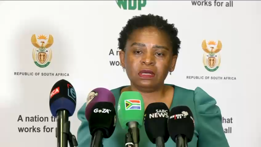 📢 LISTEN | IMC Inter-Ministerial Committee Briefing. Minister Khumbudzo Ntshavheni: “If you do not qualify, you cannot come and clog our system. This is an opportunity for all of us to establish who is supposed to be in the country and who is not, and to ensure that the laws of this country are applied to those who do not have the required documentation.” #GovZAUpdates #ConCourtRuling #Migration