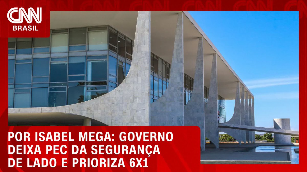 Por Isabel Mega: Governo deixa PEC da Segurança de lado e prioriza 6x1; Assista #LiveCNNBrasil