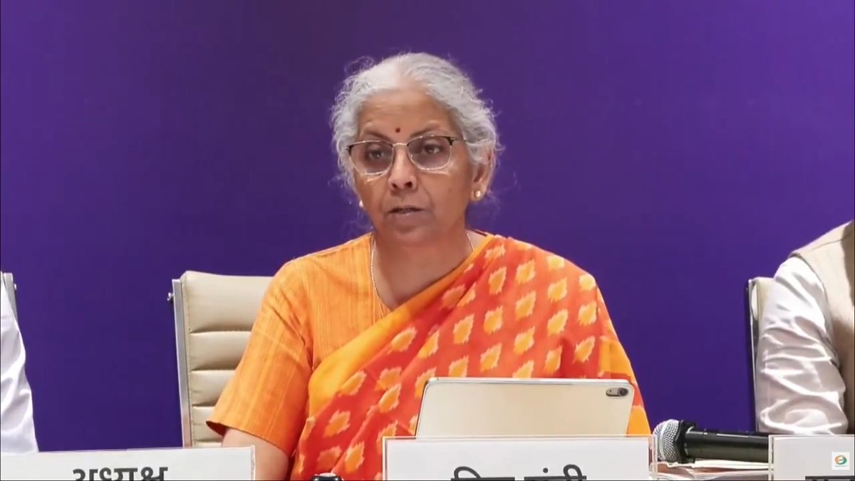 The GST Council has taken a decision for smoother movement of goods. The Council recommended that goods can be inspected, detained or seized only by an officer of the supplier state or the destination state. No stopping or checking in between. Only the supplier state or the destination state. Further, goods can be intercepted only on the basis of specific intelligence and with authorisation from an officer of at least Joint Commissioner level. So, any random GST officer cannot stop a vehicle. This prevents arbitrary checks by GST enforcement wings that affect the movement of goods from one state to another. This would significantly improve the ease of movement of goods. - Smt Nirmala Sitharaman during the media interaction on the outcomes of 57th GST Council Meeting