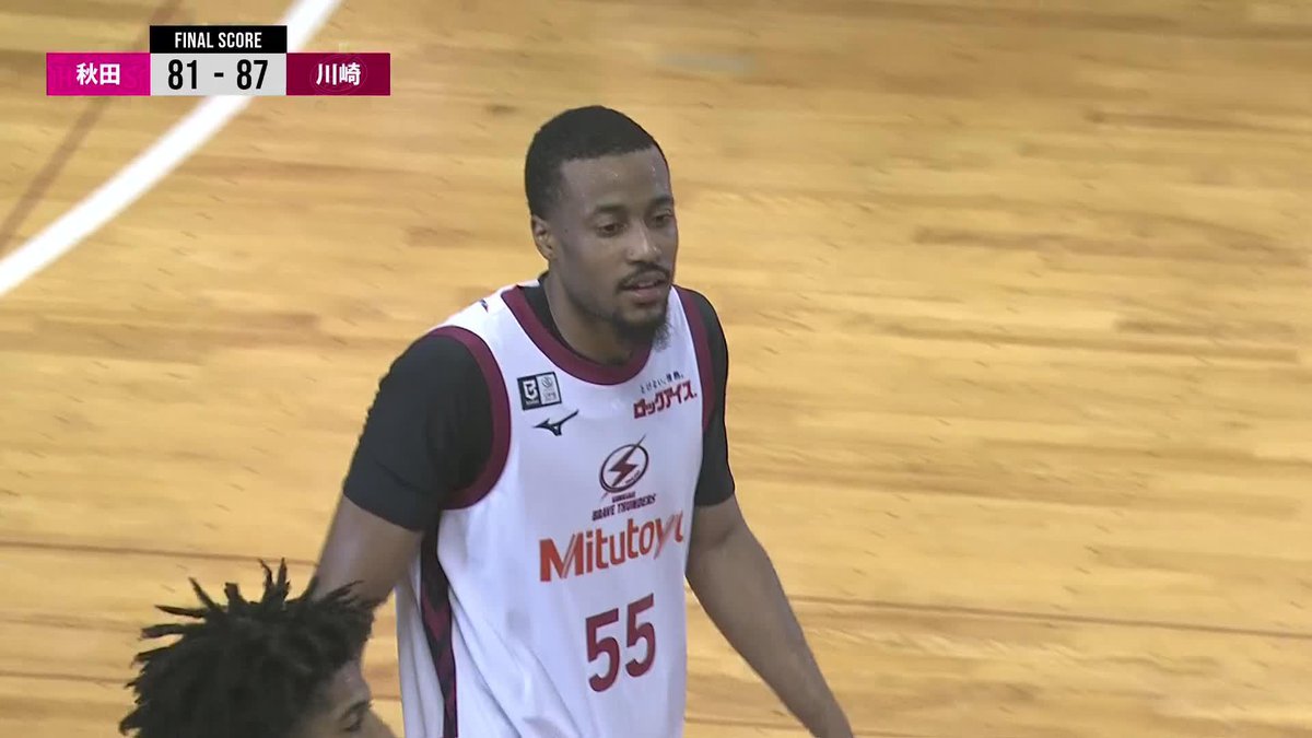 THUNDERS WIN! アウェーで2連勝⚡️⚡️ 試合終了 81 秋田ノーザンハピネッツ 87 川崎ブレイブサンダース ボックススコア