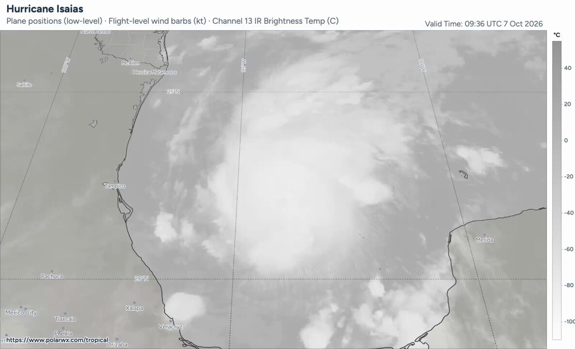 Isaias is now the first hurricane of the 2026 Atlantic season &amp; is expected to intensify further today as it approaches the US gulf coast. NOAA &amp; the US Air Force have been flying plenty of recon flights to help with analysis and forecasting, data which is also fed into models.