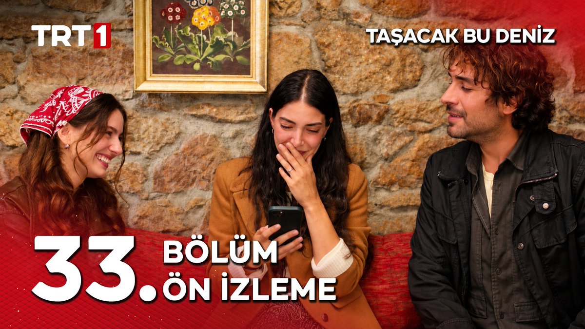 "Ben bizi çok seviyorum!" Biz de sizi. ❤️ İşte Eleni'nin sesinden: Ha Bu Deniz Taşacak 🎶 Taşacak Bu Deniz 33. bölüm ön izleme yayında. Taşacak Bu Deniz yeni bölümüyle cuma 20.00'de TRT 1'de!