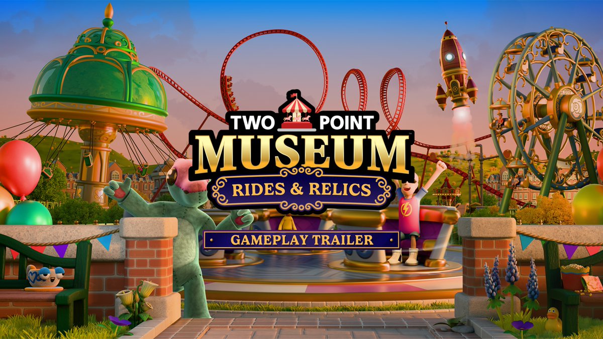 Hold on tight and brace yourselves... Two Point Museum: Rides & Relics launches today! 🎢