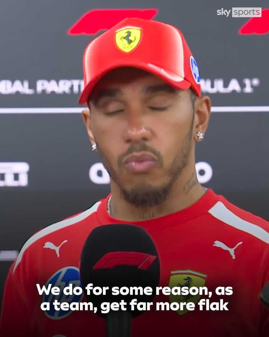 Lewis Hamilton has defended Ferrari's strategists, suggesting the team receive "far more flak than anybody else" 🗣️🔴