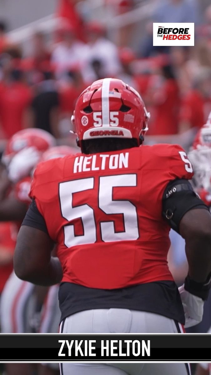 Alabama's new staff didn't know Zykie Helton was committed, per Jeff Sentell. 😬 Now he's a freshman on Georgia's offensive line, Alabama is up this weekend, and he says he'll be on the field even if it's the punt shield. #BeforetheHedges