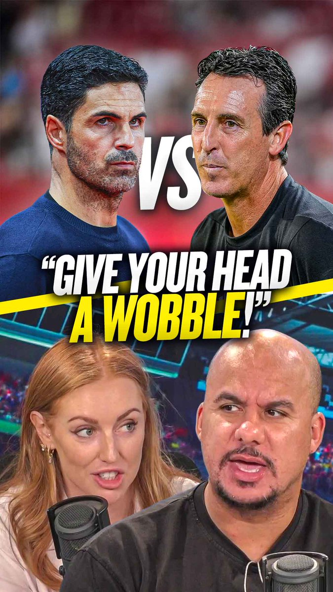 🏆 Laura: "One has won the Premier League, one has not!" 🤷♂️ Gabby: "Look at what one has spent, look at one squad to the other!" Gabby Agbonlahor and Laura Kirk-Francis clash as Gabby claims #AVFC's Emery is a better manager than #AFC's Arteta! 🔥