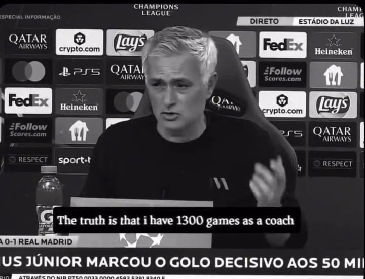 Few months ago he accused Real Madrid of bribing the referee when he was at Benfica the craziest victim mentality I’ve ever seen 😂😂