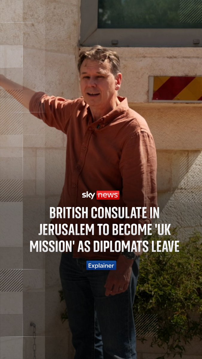 The UK govt says it will retain its presence in East Jerusalem, despite Israel insisting the British consulate in the city had "ceased to function". From Jerusalem, Sky's Middle East correspondent Adam Parsons explains why the building is at the heart of a 'diplomatic standoff'.