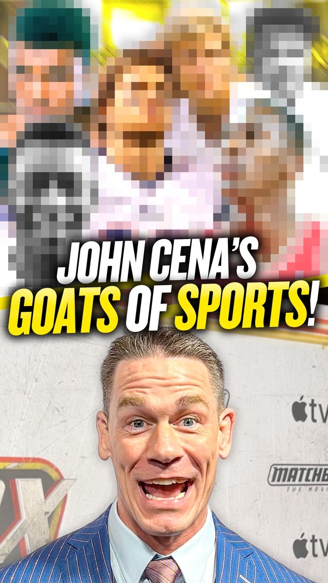John Cena lists his GOATs of sports! 🐐 MATCHBOX THE MOVIE WILL STREAM GLOBALLY ON APPLE TV FROM 9 OCTOBER, 2026