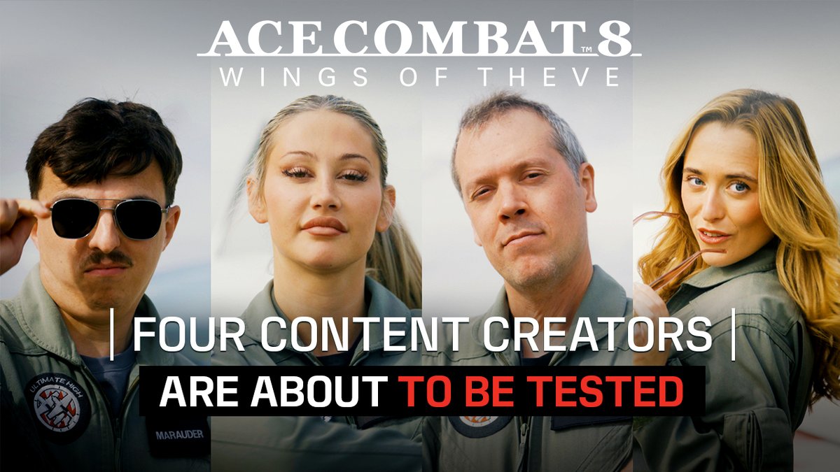 Are you Ace enough? ✈️ We launched ACE COMBAT 8: WINGS OF THEVE so we put content creators in wind tunnels and aerobatic planes to see if they’ve got what it takes to be an Ace pilot. Rise Above. Full video drops on Friday! Sophiesnazz alice (taylor’s version) *:・゚✧ @mikechannell Squire