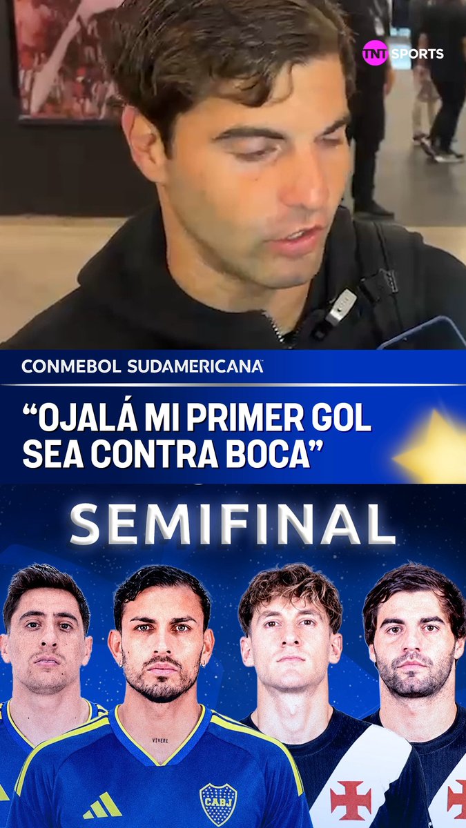 "OJALÁ MI PRIMER GOL SEA CONTRA BOCA". Santiago Sosa, en la previa al Vasco Da Gama-Boca. ⚠️🇦🇷🇧🇷
