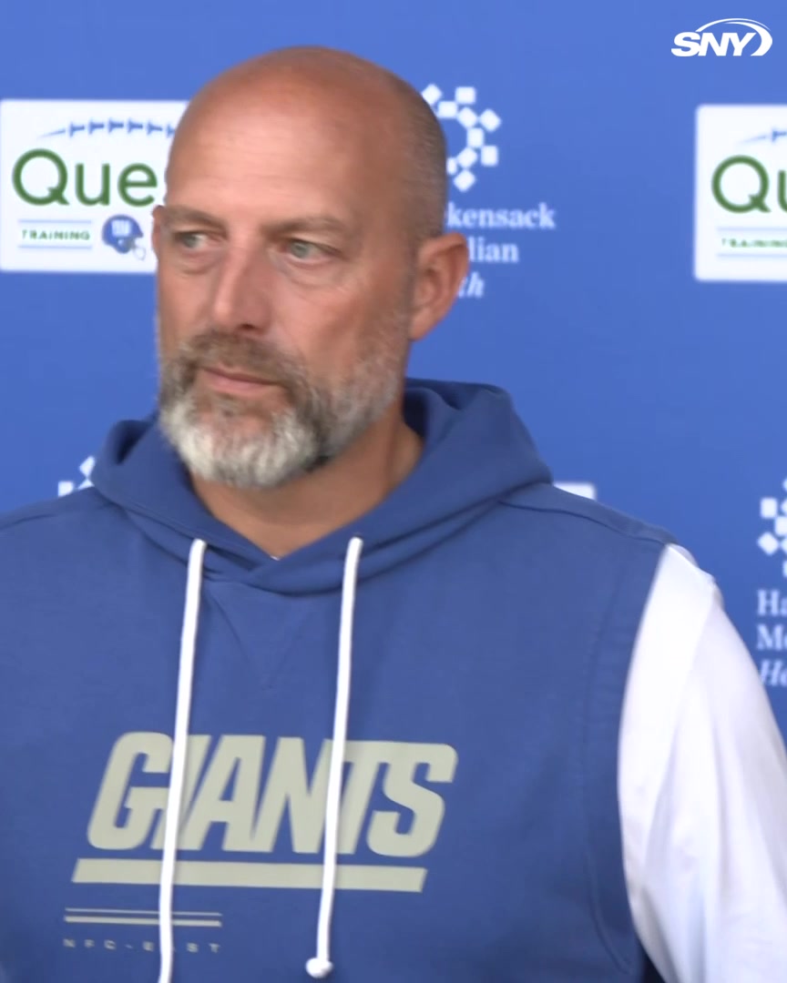 Matt Nagy says that J.J. McCarthy has been an "A+" when it comes to learning the Giants' offense