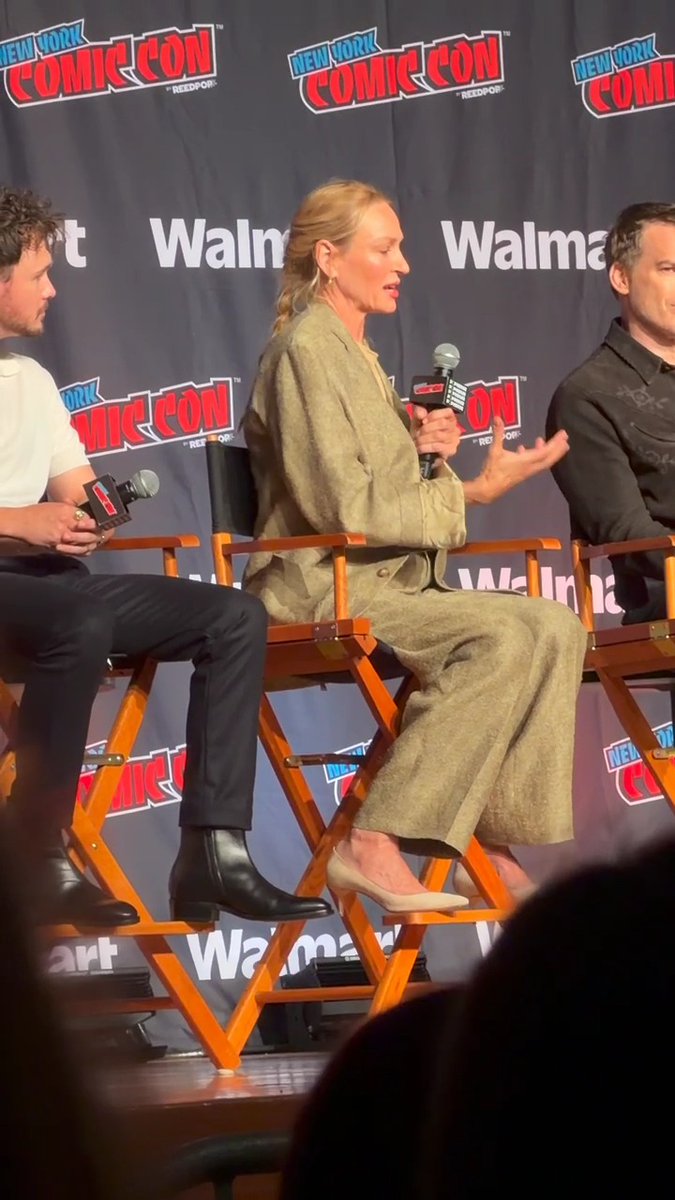 Uma Thurman on what makes being on the set of #DexterResurrection so special. #NYCC
