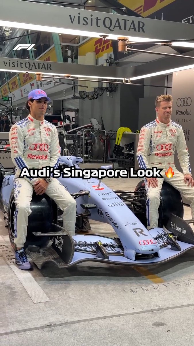 A fresh look for Audi in Singapore this weekend ๐ฎโ๐จ #F1 #SingaporeGP Audi Revolut F1 Team