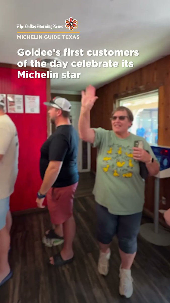Customers lined up outside Goldee’s in Fort Worth on Thursday morning, as they do every week. But today, they were there for a taste of the newly Michelin-starred barbecue. Goldee’s is Fort Worth’s first Michelin-starred restaurant — and the first Texas barbecue joint to earn a Michelin star. See the full list of winners at the link in our bio. 📹️: Imelda García / Food reporter
