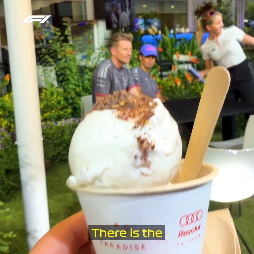 Introducing the "Gabico" 🍦 Mmm, yum 😋 #F1 #SingaporeGP