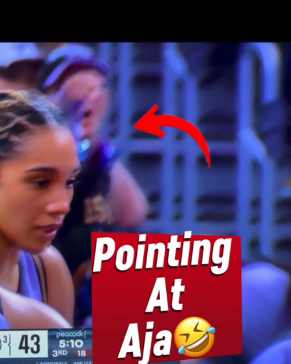 FEVER FANS aren’t the ONLY ones pointing at A’ja Wilson #caitlinclark #wnba #shorts
