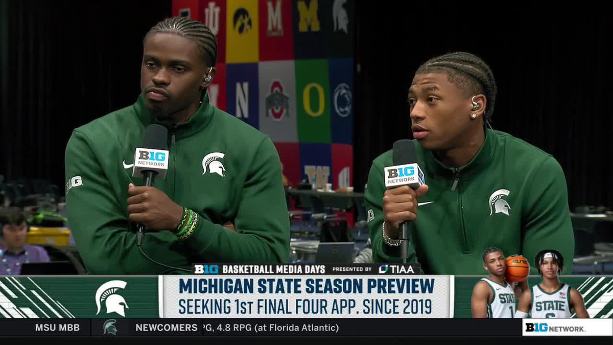 "That's our dream. That's our goal." Jeremy Fears Jr. and Coen Carr have their sights set on a Michigan State Men's Basketball Final Four in Detroit 👀