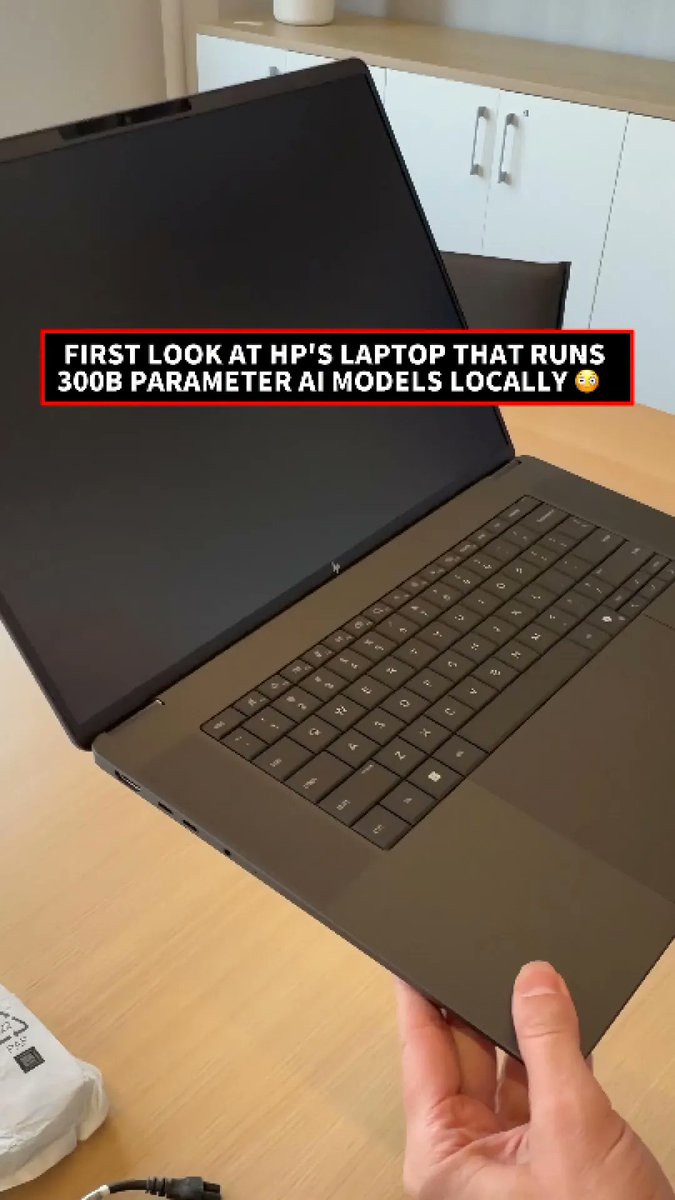 Running a 300B-parameter AI model locally on a laptop used to sound like fantasy, but HP's new ZBook Ultra G3a 16 is doing just that. 💻 Powered by AMD and up to 192GB of unified memory, this thin-and-light workstation lets you run massive LLMs and multi-agent workflows without paying cloud token costs. It even ships with Perplexity Computer tools preinstalled for app integrations like Autodesk Revit. 🤖 HP expects the laptop to be available later this month. No pricing information yet. #HPZBook #MobileWorkstation #LocalAI #AMD #Unboxing